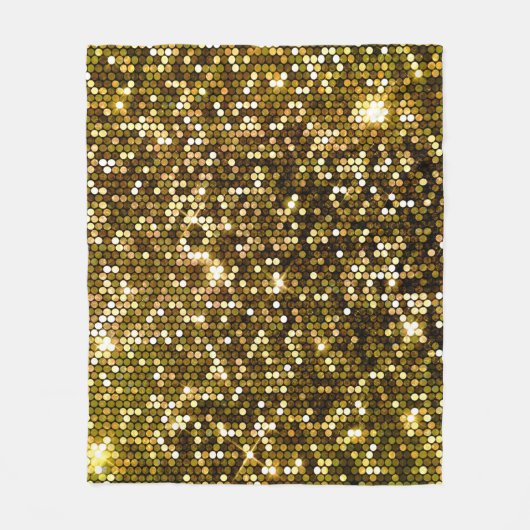 Gold funkeln: glänzender Hintergrund. Fleecedecke (Vorderseite)