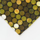 Gold funkeln: glänzender Hintergrund. Fleecedecke (Ecke)