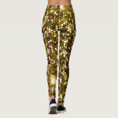 Gold funkeln: glänzender Hintergrund. Leggings (Rückseite)