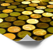 Gold funkeln: glänzender Hintergrund. Poster (Ecke)