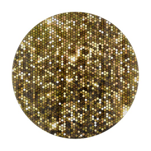 Gold funkeln: glänzender Hintergrund. Schneidebrett (Vorderseite)