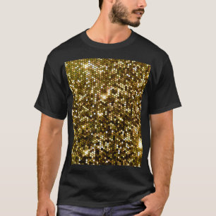 Gold funkeln: glänzender Hintergrund. T-Shirt