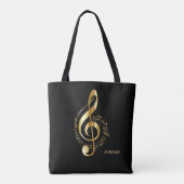 Gold Funkelnd Clef Tasche (Rückseite)