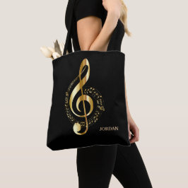 Gold Funkelnd Clef Tasche