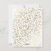 Gold Funkelnd Foto Frohe Weihnachten (Rückseite)