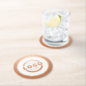 Gold für das Logo für Werbeaktionen Runder Pappuntersetzer (Vor Ort)