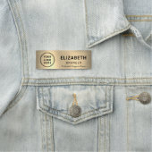 Gold für einfaches Business-Logo Namensschild (Beispiel)