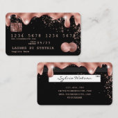 Gold für getropfte Kreditkarte Visitenkarte (Vorne/Hinten)