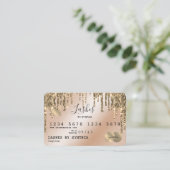 Gold für getropfte Kreditkarte Visitenkarte (Stehend Vorderseite)