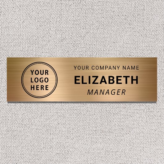 Gold für moderne Business-Logos Namensschild