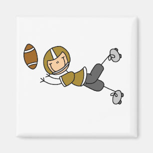 Gold Fußballspieler T-Shirts und Geschenke Magnet