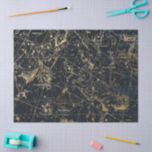 Gold Galaxy Star Map Serie Design 1 Seidenpapier (Basteln)