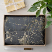 Gold Galaxy Star Map Serie Design 1 Seidenpapier (Geschenk)