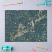 Gold Galaxy Star Map Series Design 10 Seidenpapier (Basteln)
