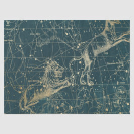 Gold Galaxy Star Map Series Design 10 Seidenpapier