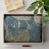 Gold Galaxy Star Map Series Design 11 Seidenpapier (Geschenk)