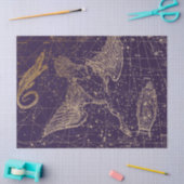 Gold Galaxy Star Map Series Design 12 Seidenpapier (Basteln)