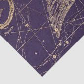 Gold Galaxy Star Map Series Design 12 Seidenpapier (Detail)