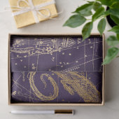 Gold Galaxy Star Map Series Design 12 Seidenpapier (Geschenk)