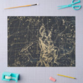 Gold Galaxy Star Map Series Design 2 Seidenpapier (Basteln)