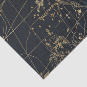 Gold Galaxy Star Map Series Design 2 Seidenpapier (Detail)