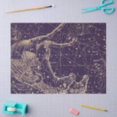 Gold Galaxy Star Map Series Design 3 Seidenpapier (Basteln)