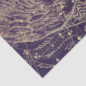 Gold Galaxy Star Map Series Design 3 Seidenpapier (Detail)