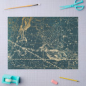 Gold Galaxy Star Map Series Design 4 Seidenpapier (Basteln)