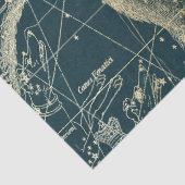 Gold Galaxy Star Map Series Design 7 Seidenpapier (Detail)