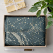 Gold Galaxy Star Map Series Design 7 Seidenpapier (Geschenk)