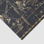 Gold Galaxy Star Map Series Design 8 Seidenpapier (Detail)