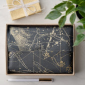 Gold Galaxy Star Map Series Design 8 Seidenpapier (Geschenk)