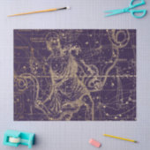 Gold Galaxy Star Map Series Design 9 Seidenpapier (Basteln)