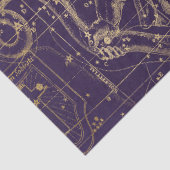 Gold Galaxy Star Map Series Design 9 Seidenpapier (Detail)