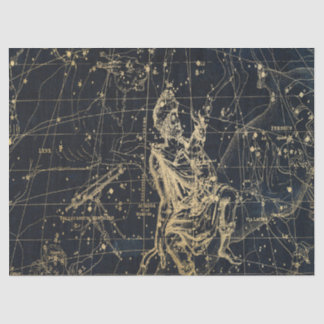 Gold Galaxy Sternenkarte Serie Design 2 Seidenpapier