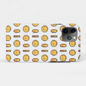 Gold Gaming-Coin 8-Bit-Pixel-Style-Muster Case-Mate iPhone Hülle (Rückseite (Horizontal))