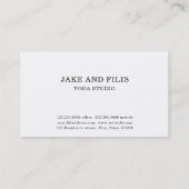 Gold Ganesh Indian God Yoga Studio Visitenkarte (Rückseite)