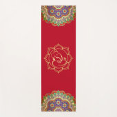 Gold Ganesha und Mandalase Yoga Mat Yogamatte (Vorderseite)