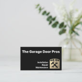 Gold Garage Door Installation and Repair Visitenkarte (Stehend Vorderseite)