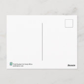 Gold Garden blue Faiasy Fantasy Art Print Postkarte (Rückseite)