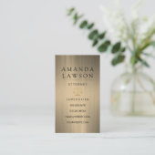 Gold-Gavel-Logo | Court Room | Recht Terminkarte (Stehend Vorderseite)