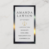 Gold-Gavel-Logo | Recht | Justiz Terminkarte (Rückseite)