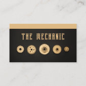 Gold Gears Set Mechanische Visitenkarte (Vorderseite)