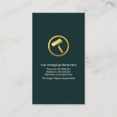 Gold Gebäude Rooftop Handyman Painting Service Visitenkarte (Rückseite)