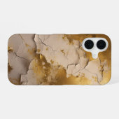 Gold gebrochen iPhone 16 hülle (Rückseite (Horizontal))