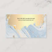 Gold gebürstet | Abstrakte Moderne Kunst Visitenkarte (Rückseite)