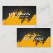 Gold gebürstet | Dark Metallic Business Card Visitenkarte (Vorne/Hinten)