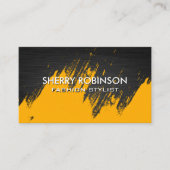 Gold gebürstet | Dark Metallic Business Card Visitenkarte (Vorderseite)