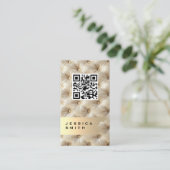 Gold gebürstet | Füllmaterial Visitenkarte (Stehend Vorderseite)