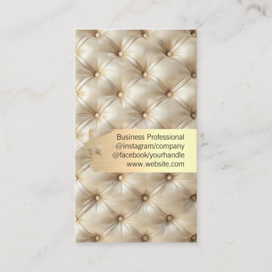 Gold gebürstet | Füllmaterial Visitenkarte (Rückseite)